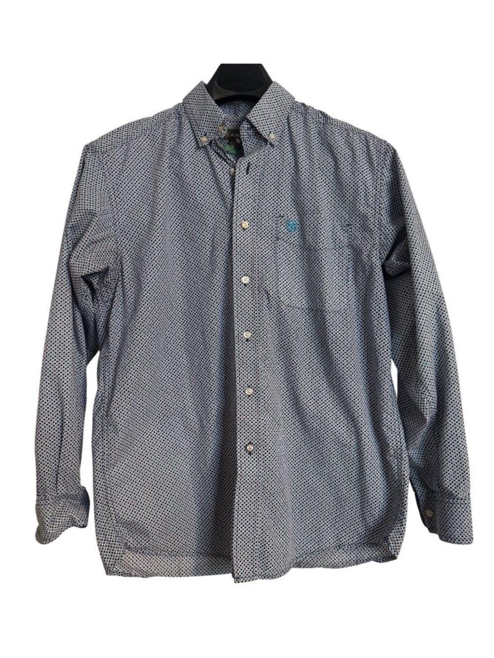 Ariat Men’s Size Medium Long Sleeve Shirt EUC Print Button Up
